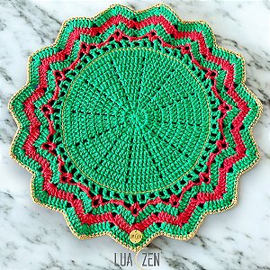 Jogo Americano Natal Estrela Verde