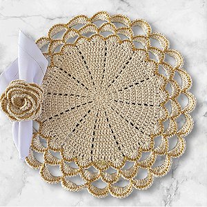 Jogo Americano Turco Luxo Brilho