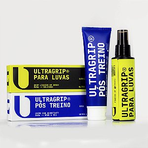 Kit UltraGrip para Luvas 120ml + UltraGrip® Pós Treino 100g