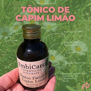 Tônico Facial de Capim limão