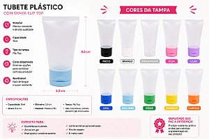 Bisnaga com Tampa Flip Top 30ml — Lisa