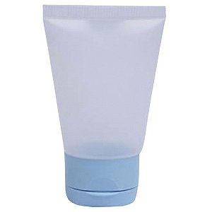 BISNAGA COM TAMPA FLIP TOP  30 ml - AZUL BEBÊ