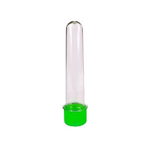 TUBETE 13 CM TAMPA PLÁSTICA -  VERDE