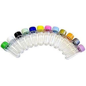 TUBETE 13 CM TAMPA PLÁSTICA -  CORES