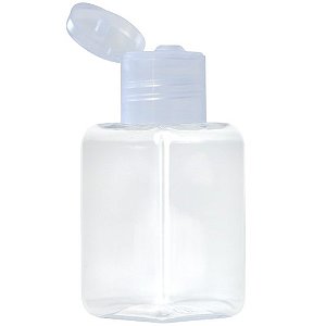 FRASCO QUADRADO 30 ML - TRANSPARENTE