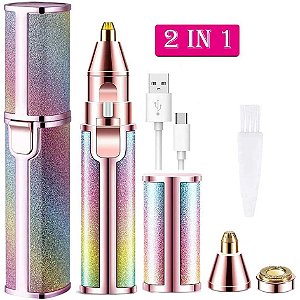 Depilador Elétrico Facial Buço Sobrancelha Nariz USB