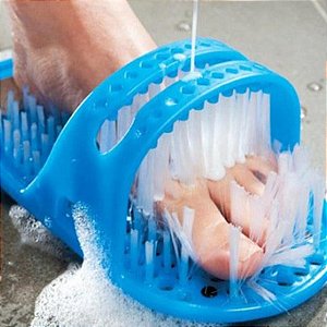 Pé De Chinelo De Massagem Banho Escova Lava Pés Esfoliante