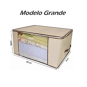 Caixa Organizadora Multiuso Grande Guarda Roupa 60x45x30