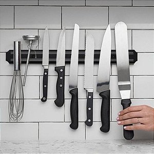 Barra Magnética De Parede Para Facas E Utensílios Organizador Suporte Cozinha