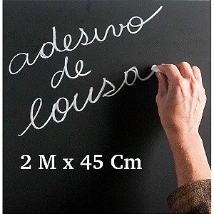 Papel Parede Adesivo Lousa Preto Fosco Ou Branca Escrever Desenha Decoração Decorativo 2M x 45CM