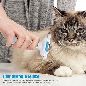 Rasqueadeira Pet Escova De Aço Inoxidável Para Animais De Estimação Cães Gatos Pelo Longo Pelo Curto Gato Tira Pelos