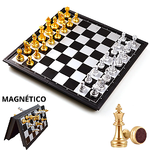 Tabuleiro De Xadrez Luxo Jogo Xadres Magnetico Xadrex Dobravel Chess Magnéticas Profissional Grande