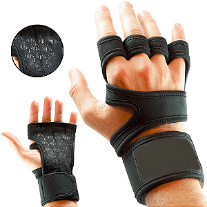 Luva Academia Com Munhequeira Musculação Treino Esportiva Luvas Ciclismo Ginástica Grip