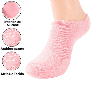 Meias De Silicone Para Os Pes Meia De Hidratação Pés Protetor Calcanhar Gel Antiderrapante Esporão