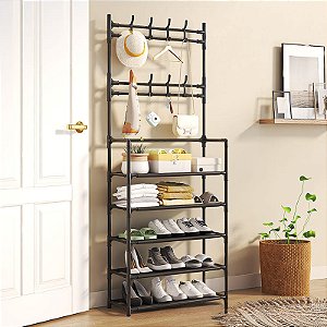 Arara Closet Organizador De Sapatos De Roupas Para Quarto Sapateira 5 Andares Rack Multiuso Calçados Organizadora Acessó