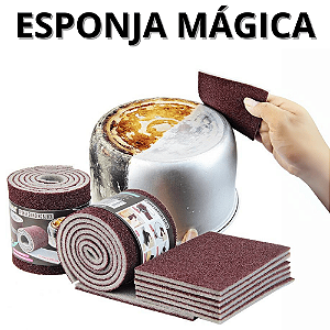 Esponja Magica Para Limpeza Pesada Remoção Ferrugem Melamina Inox Tira Manchas Multiuso Cozinha