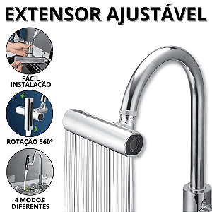 Torneira Cozinha 360 Torneiras De Pia Alta Pressão Extensor Adaptador Rotativo Flexível Pias Casa
