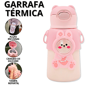 Garrafa Térmica De Água Infantil Garrafinha De Agua Termica Garrafas Térmicas Infantis Com Canudo
