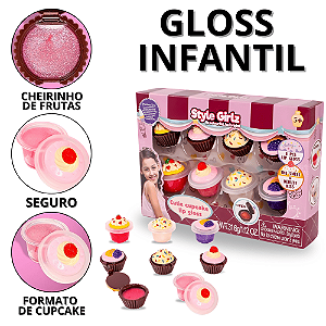 Glos Labial Infantil Lip Gloss Make De Criança Maquiagens De Crianças Makes Glitter Brilho Menina