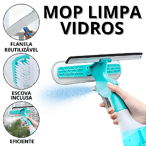 Rodo Limpa Vidro E Janela Mini Mop Esfregão Portátil Limpador De Janelas Rodinho Para Vidros Casa