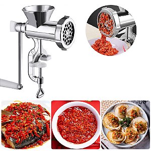 Moedor Carne Moida De Ferro Pimenta Alimento Hamburguer Linguiça Frango Peixe Biscoito Fruta Embutidos Comida Tempero