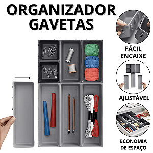 Organizador De Talheres Para Gaveta Organizado De Gavetas Separador De Talher Ajustável Cozinha