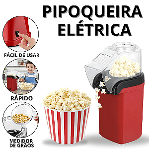 Pipoqueira Elétrica 110v Grande Máquina De Pipoca Infantil Sem Óleo Maquina Pipocas Ar Quente Casa