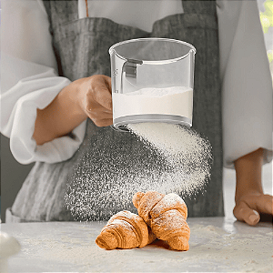 Tapioqueira Polvilhador Peneira Tapioca Manual Polvilhado Manual Cozinha Confeitaria Açúcar Farinha