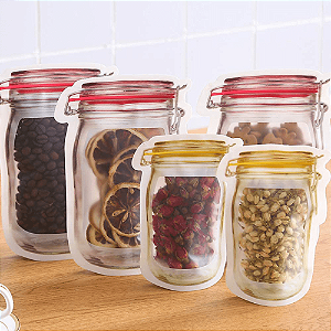 Saco Ziplock Para Alimentos Saquinho Transparente Com Ziper Embalagem Hermetica Saquinhos Ziploc