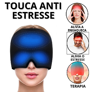 Touca De Enxaqueca Máscara Para Dor De Cabeça Toca Terapêutica Gelada Inchaqueca Sinusite Estresse