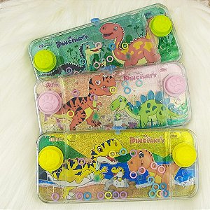 AquaPlay Jogo de Argolas Retro Play Mini Game Dinossauro T Rex Unicornio Agua Crianças Coordenação Motora Fidget Toys