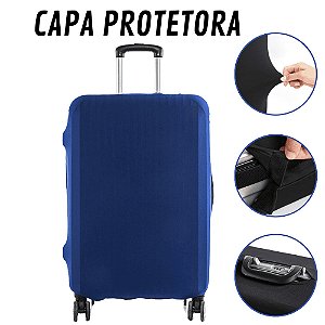 Capa Para Mala De Viagem 23kg Protetor De Malas Proteção Bagagem Colorida Capas Viagens 10kg