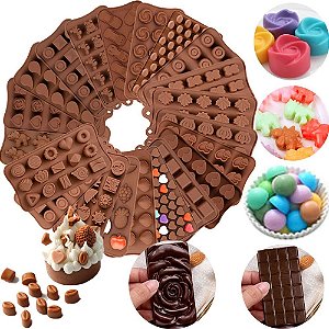 Molde De Silicone Para Doces Forminha De Chocolate Coração Forma Para Bombom Formas Para Bombons Cozinha Confeitaria Resina Sabonete Artesanato