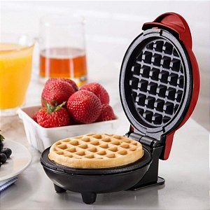 Máquina De Fazer Waffles Panela Elétrica Portátil Antiaderente Assadeira Mini Waffer