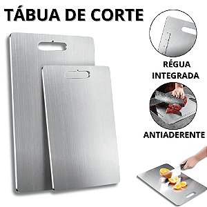 Tabua De Carne Inox Tábua De Corte Antibacteriana Taboa De Cozinha Grande Antiderrapante Legumes