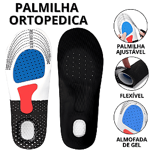 Palmilha De Silicone Ortopédica Paumilha Ortopedica Gel Ajustável Esporão Anti Impacto Sapato Tênis