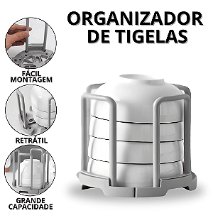 Organizador De Pratos Para Armário Porta Prato De Pia Suporte De Louça Retrátil Tigela Tigelas