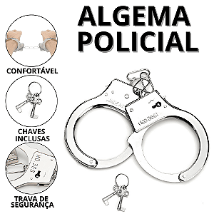 Algema Policial Infantil Algemas De Brinquedo Fantasia Carnaval Polícia Fantasias Policia Festa