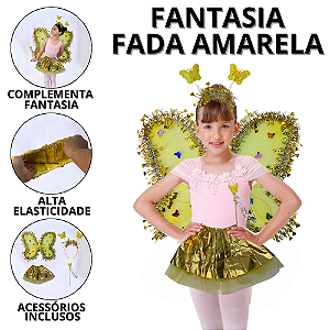 Fantasia Carnaval Feminina Fada Asa De Borboleta Infantil Fantasias Infantis Acessórios Fadinha