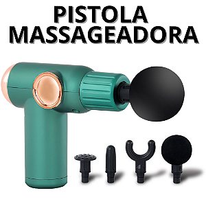 Pistola Massageadora Profissional Massageador Eletrico Corporal Massageado Muscular Massagem Braço