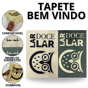 Tapete Entrada Casa Capacho De Porta Bem Vindo Tapetes Antiderrapante Decorativos Decoração Sala