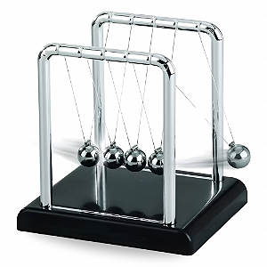 Pêndulo De Newton Grande Pendulo De Mesa Balance Ball De Metal Decoração Enfeite Escritório