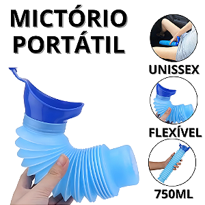 Mictório Portátil Masculino Urinol Feminino Pinico Para Viagem Mictorio Retrátil Unissex 750ml