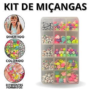 Miçangas Kit Completo Maleta De Miçanga Completa Brinquedo De Menina Acessórios Para Meninas