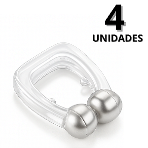 Clipe Nasal Anti Ronco Apneia Sono Kit 4 Unidades Respiração Noturna