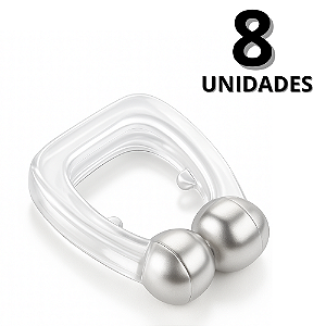 Clipe Para Nariz Anti Ronco Apneia Kit 8 Unidades Sono Saudável