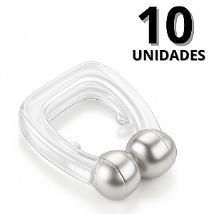 Kit 10 Clipes Nasal Anti Ronco Apneia Respiração Melhor Sono Tranquilo
