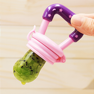 Chupeta Alimentadora de Silicone para Bebê Mordedor Sensorial Porta Fruta
