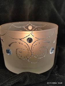 PORTA VELAS DECORADO