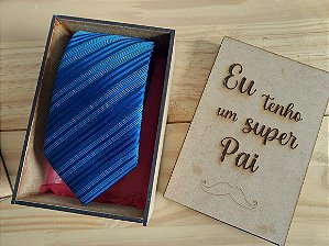 Caixa  Eu tenho um Super Pai em mdf